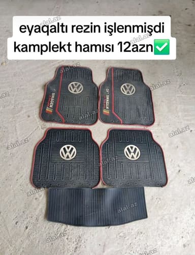 Volkswagen üçün rezin ayaqaltilar dəsti - Material: qalın elastik