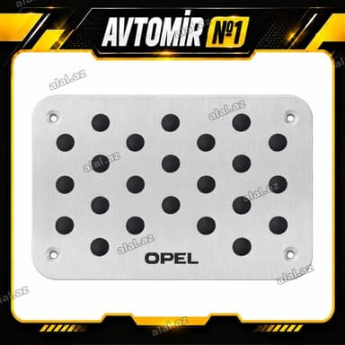 Opel yazılı metal daban qoruyucusu — 1 ədəd Pedalların aşağısında