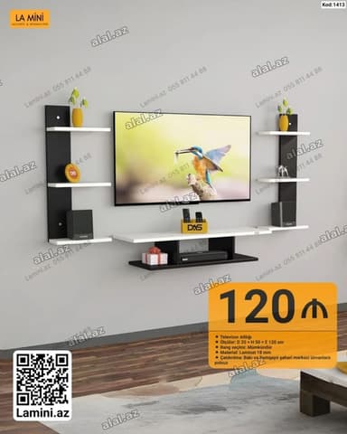 TV asılqanı və divar rəfi dəsti - Məhsul tipi: Televizor