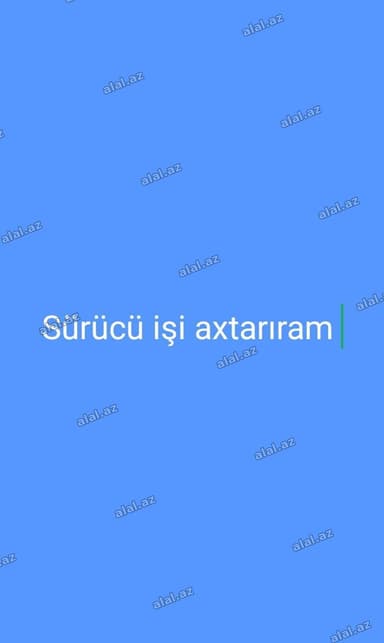 Sürücü işi axtarıram özüm Sumqayıtda qalıram yaş:21 3il stajim var