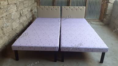 Çarpayı təzə Hazırı var Çatdırılma var 1 nəfərlik 60 manat 2 nəfərlik