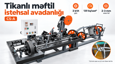Tikanlı məftil istehsal edən avadanlıq — CS-A