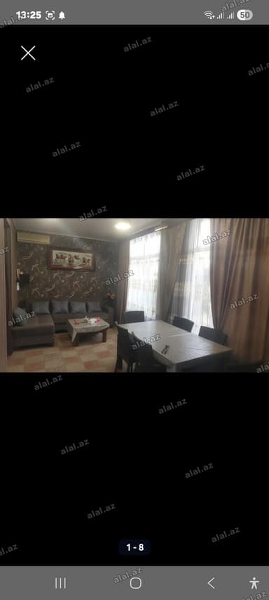 Kirayə üçün tam mebelli 2 otaqlı baq evi verilir - Zal: geniş