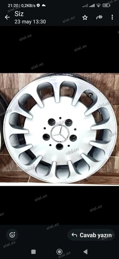 Mercedes-Benz üçün orijinal yüngül lehimli disk - Dizayn: çoxşüalı