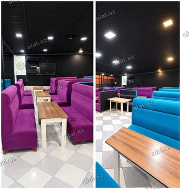 Kafe restoran chay evi uchun 20dest divan her desti 180 Azn. Unvan