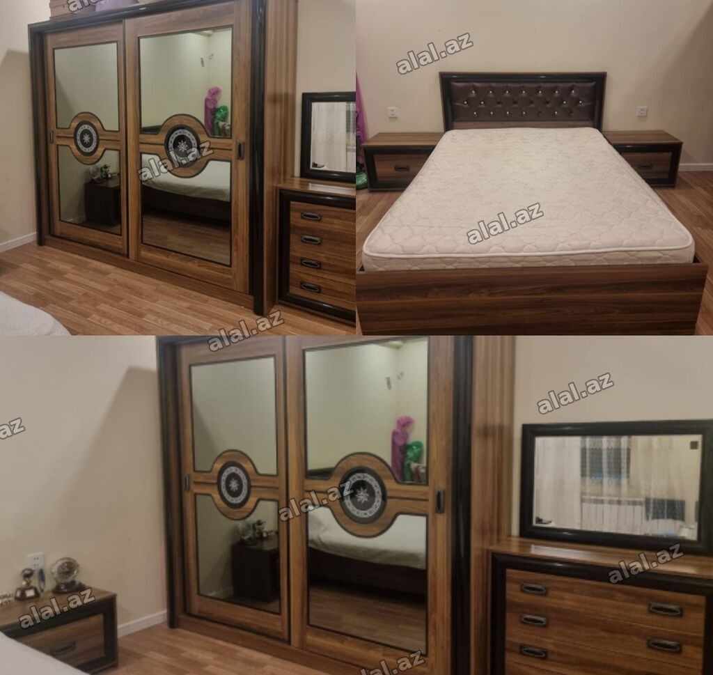 İkinəfərlik çarpayı, Termo, Dolab, 2 tumba, İşlənmiş