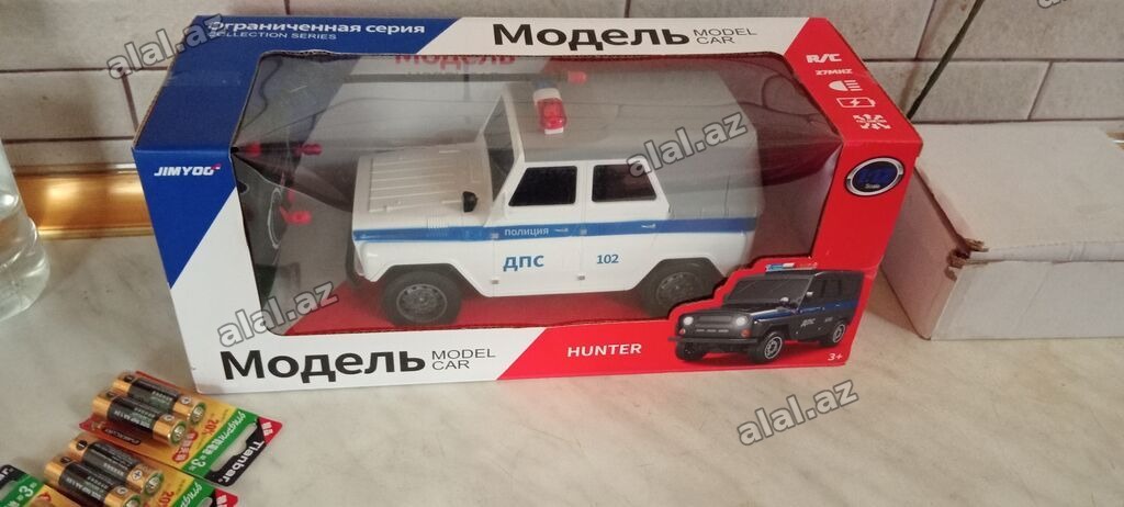 Uşaq üçün radioidarə olunan model avtomobil – “Hunter” polis versiyası