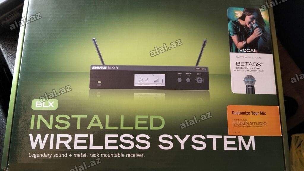 Shure BLX Installed Wireless System – BLX4R qəbuledici + Beta 58A