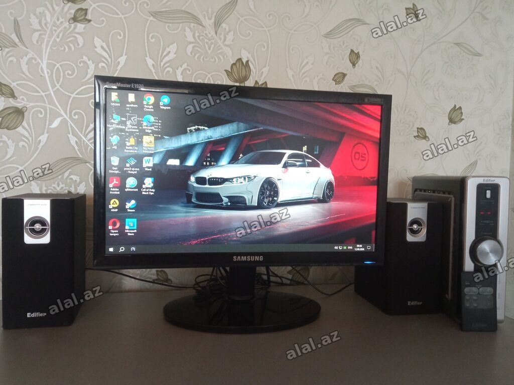 Masaüstü kompüter komplekti PC yaxsi veziyyetde Masayla birge 16gb ram