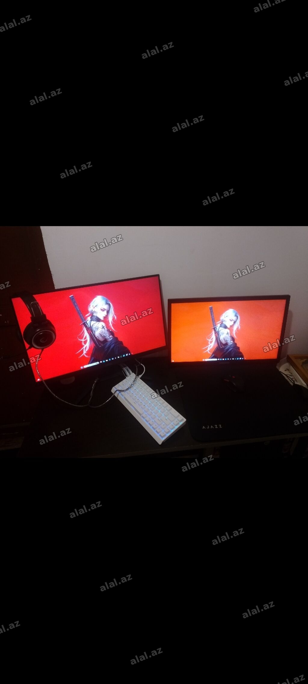 Təcili satılır! tək keys 256gb SSD M2 netac maxsun rx580 2048sp 8gb