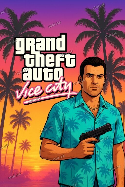 -GTA Vice city oyun diski 🇺🇲🎮 GTA oyunu sevənlər üçün GTA Vice city