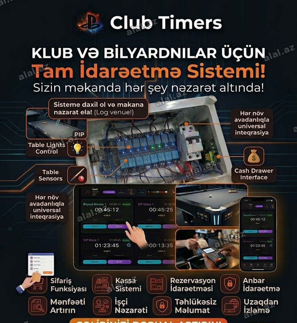 ​🕹️PlayStation (PS) klubları və bilyard zalları üçün tam