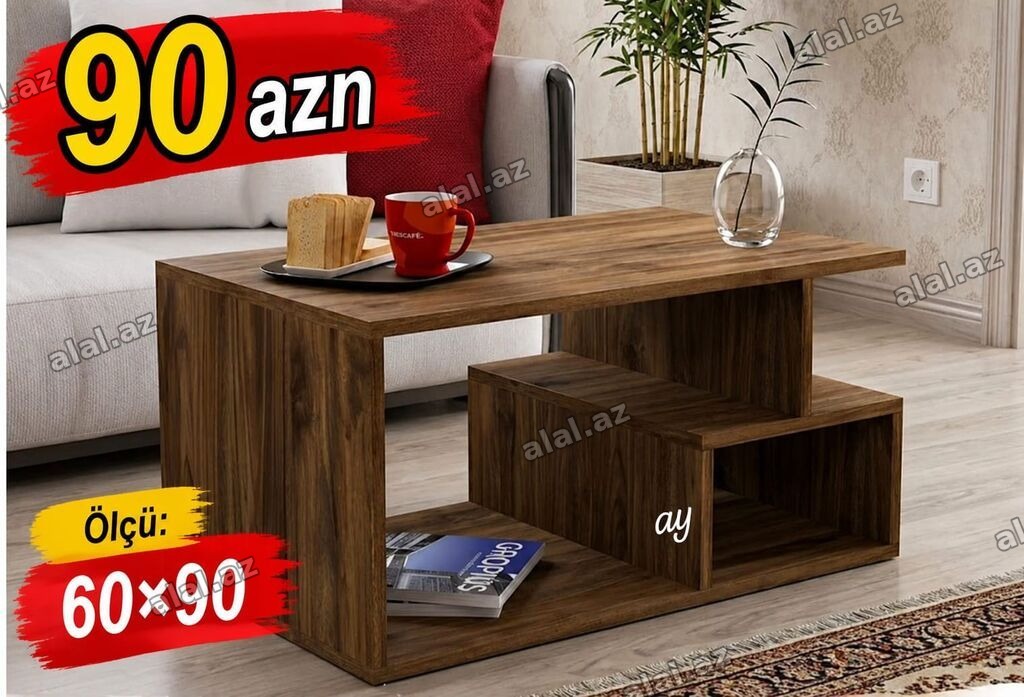 Düz masa, Açılmayan, Təkərsiz, Teksturalı laminat, Zəmanətsiz