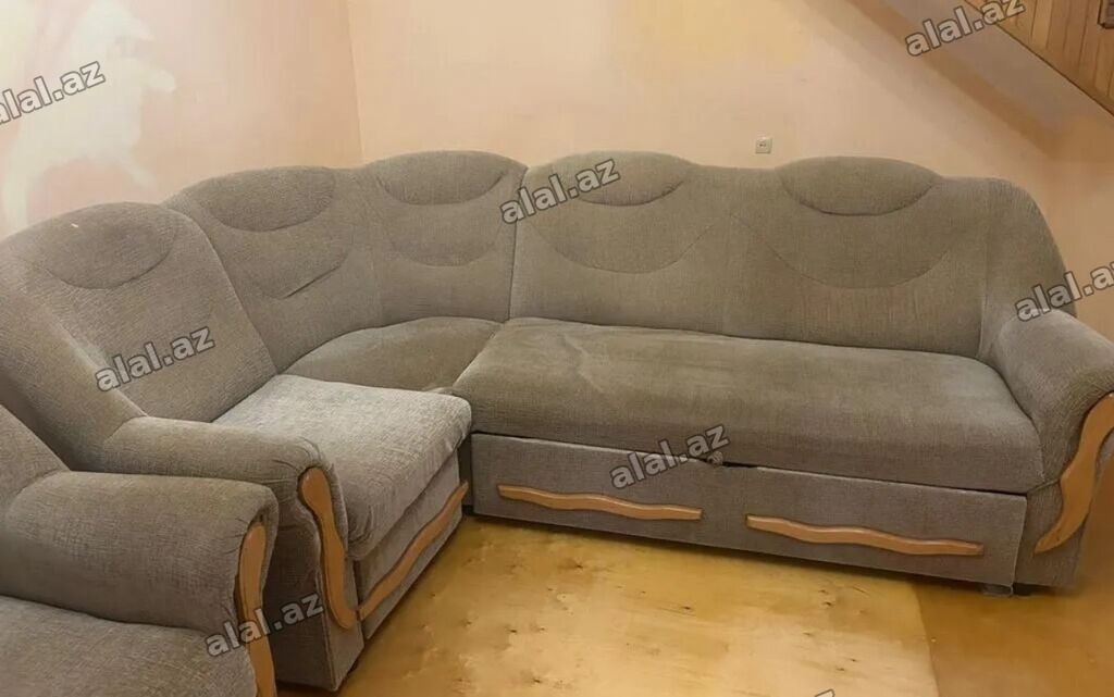 İşlənmiş, Künc divan, Kreslo, Bazalı