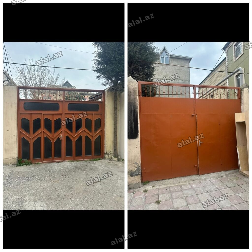 İşlənmiş Dəmir Həyət darvazası, Yana açılan, 350 m, Mexaniki, Ünvandan götürmə