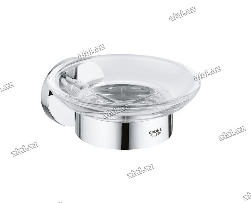 GROHE Essentials 40444001 – Şüşə sabun qabı və divar tutacağı 🟢 Rəsmi