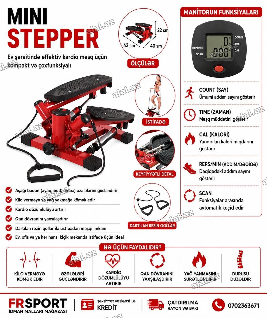💥 Stepper, mini stepper ✅ 7/24 əlaqə saxlaya bilərsiz. ✅ ŞƏXSİYYƏT