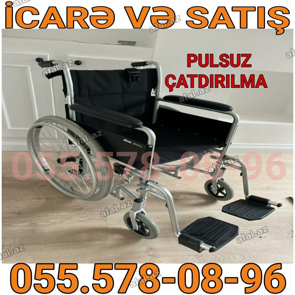 İcarə və satış üçün əlil arabası - Mexaniki tip, böyük arxa təkərlər