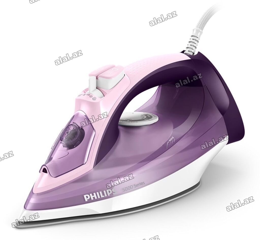 Philips 5000 Series buxarlı ütü - Rəng: bənövşəyi/çəhrayı - Güclü