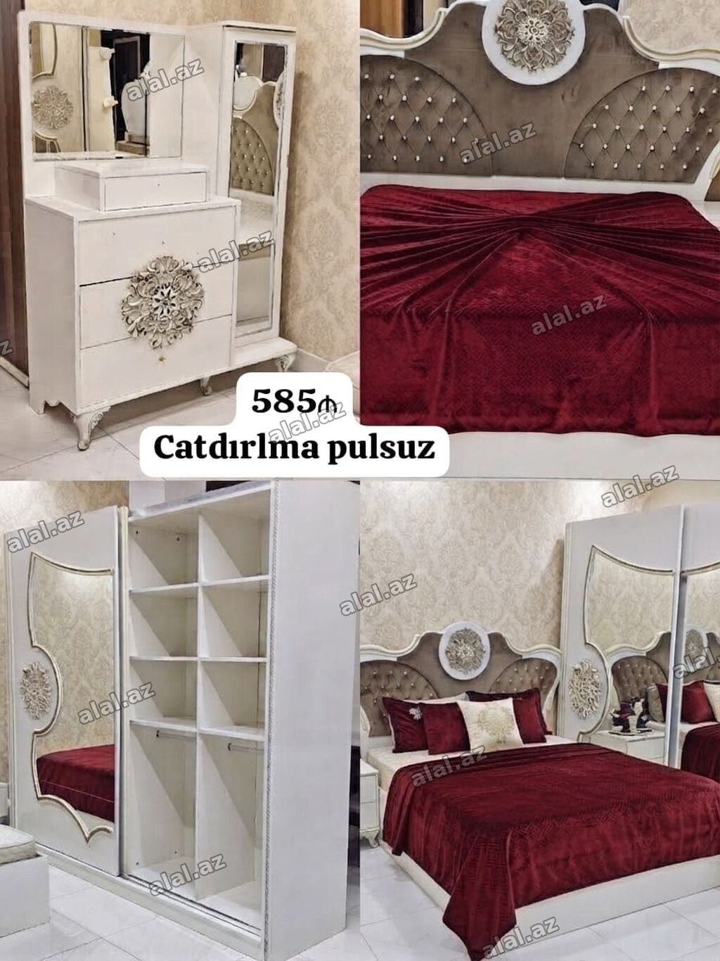 *585₼ Yataq mebel desti* *Catdırlma pulsuz* En 2.40 sm Hudurluk