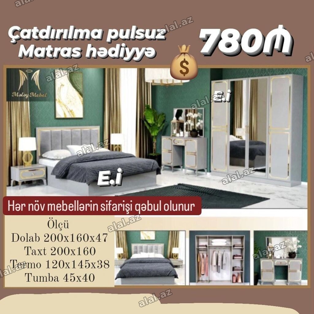 Yataq desti rəng seçimi var