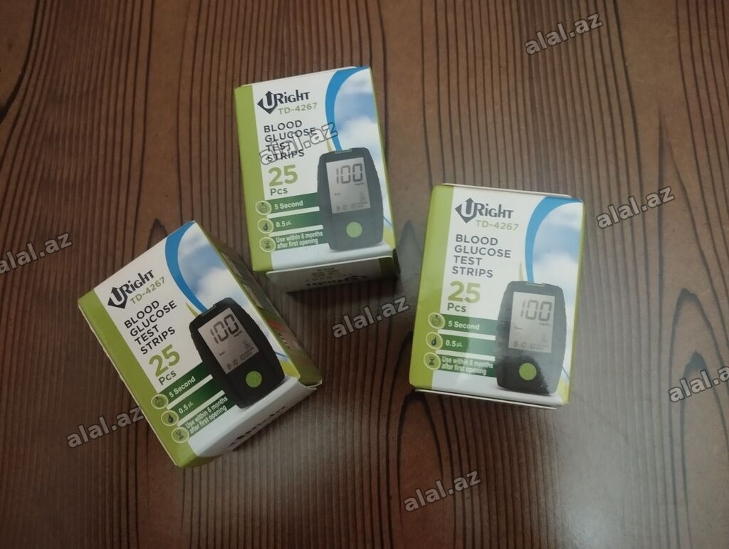 URight TD-4267 qan qlükoza test zolaqları - Model: URight TD-4267