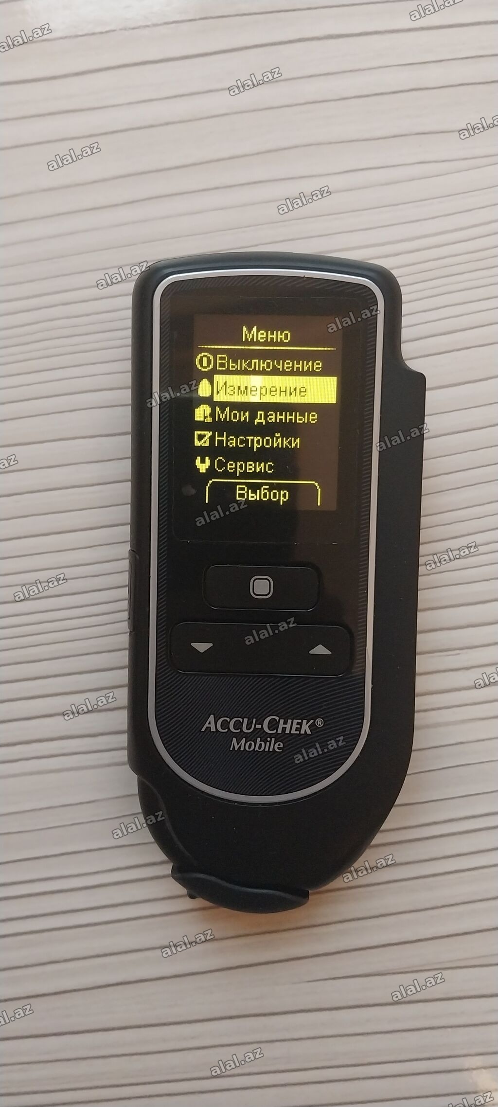 Şəkər aparatı.Accu-Chek mobile model U1
Germany