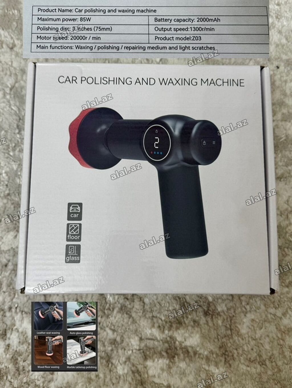 Avtomobil cilalama və mumlama aparatı (Model: Z03) - Maksimum güc