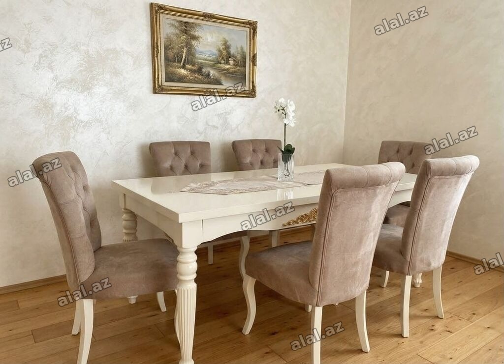Qonaq otağı üçün, İşlənmiş, Açılmayan, 6 stul