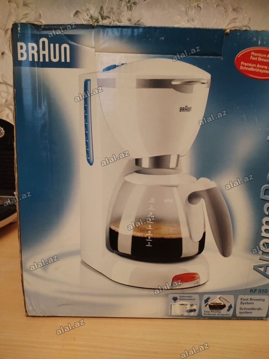 Braun KF 510 damcı tipli qəhvə qaynadıcısı - Premium Aroma sürətli