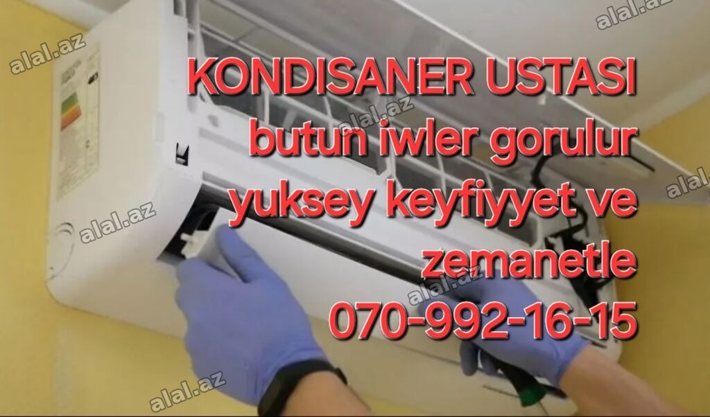 Təmir, Split kondisionerlər, Demontaj, Zəmanətlə