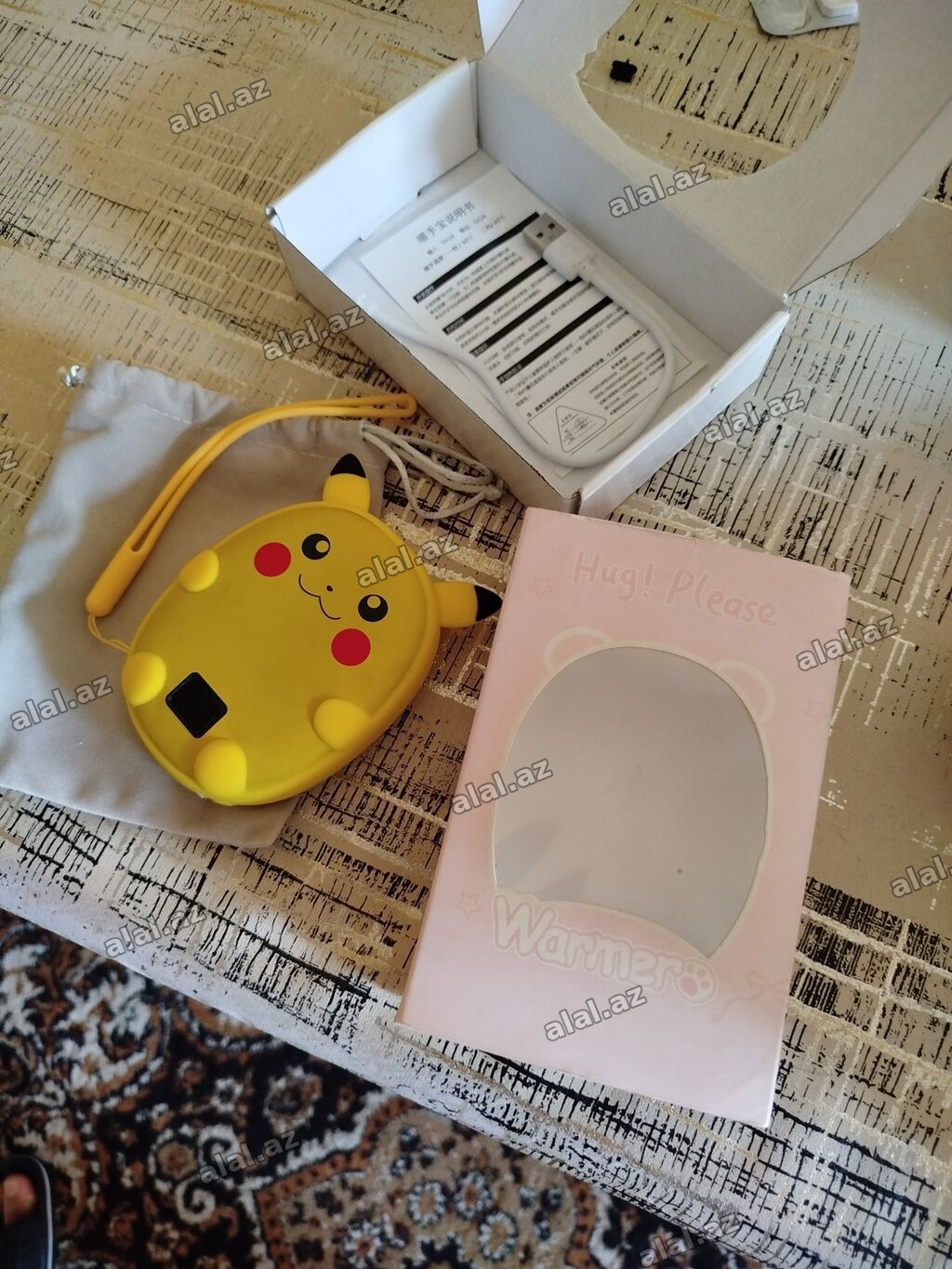 Pikachu dizaynlı portativ əl isidici və powerbank – Cib ölçülü, şirin