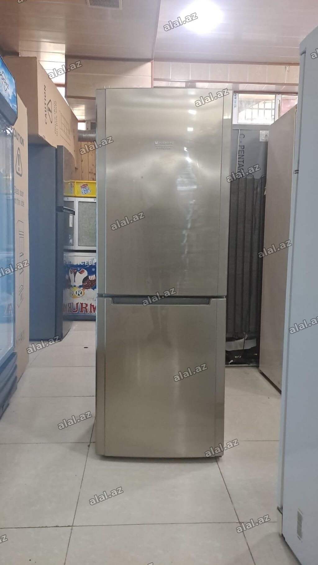 Midea soyuducu (alt kamera dondurucu) - Rəng: paslanmayan polad