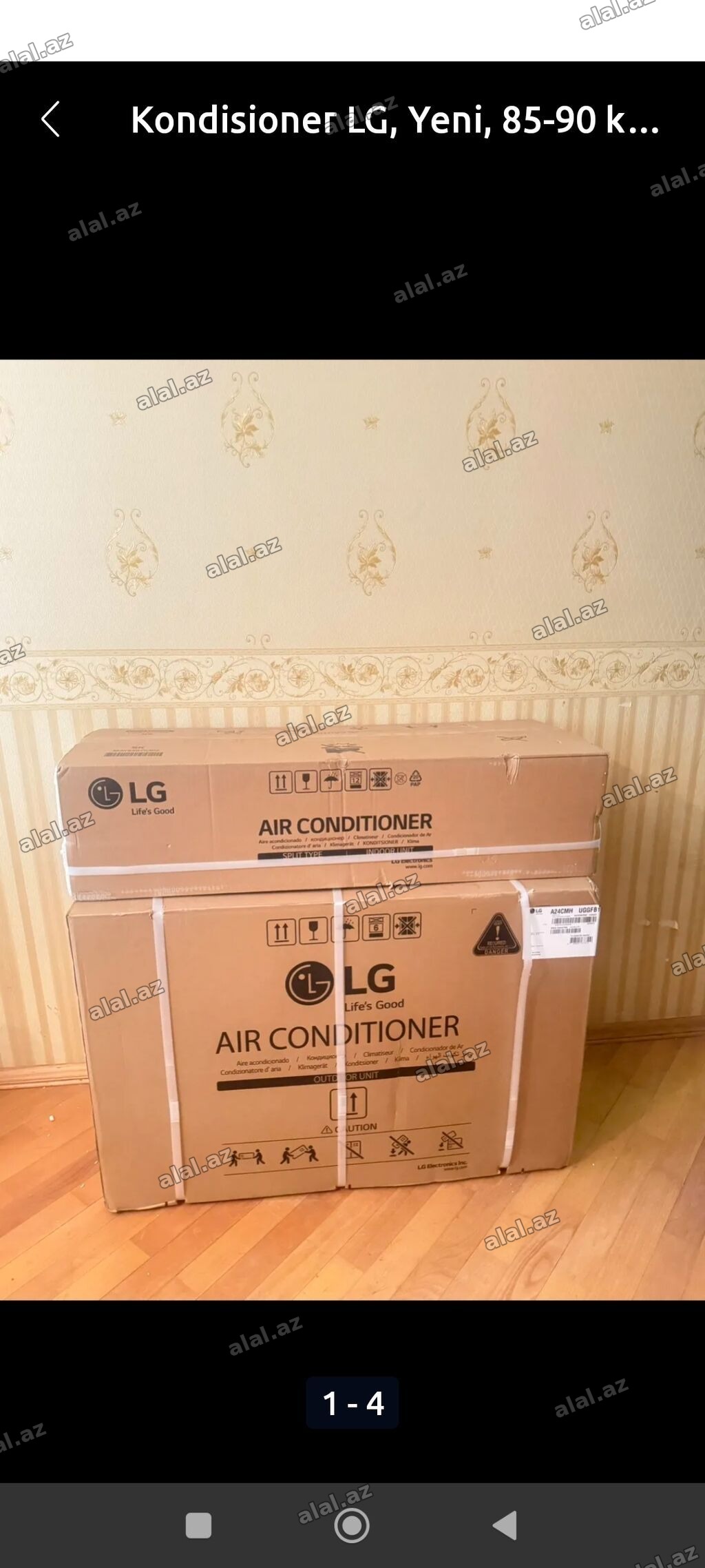 Kondisioner LG, Yeni, 50-60 kv. m, Split sistem, Kredit var
