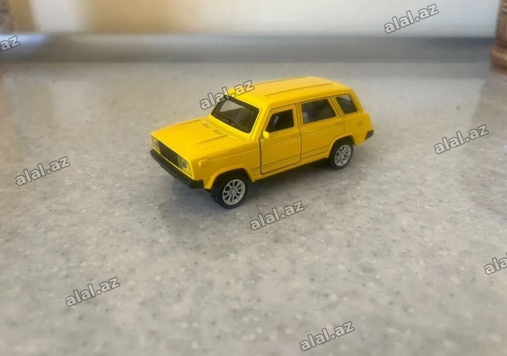 Sarı rəngli metal oyuncaq SUV model avtomobil - Material: metal