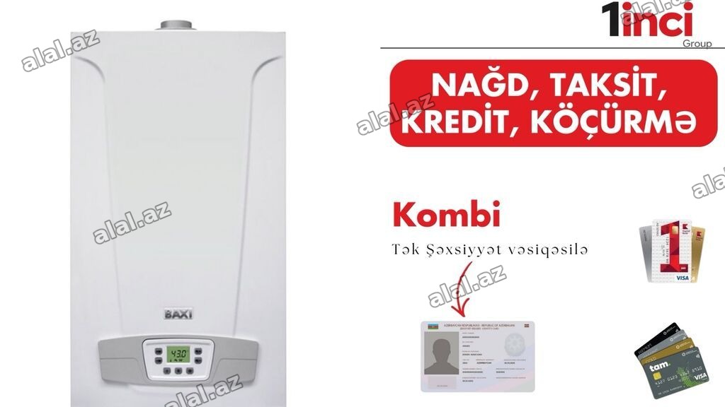 BAXI divar tipli kombi - İstilik və isti su üçün iki konturlu qaz