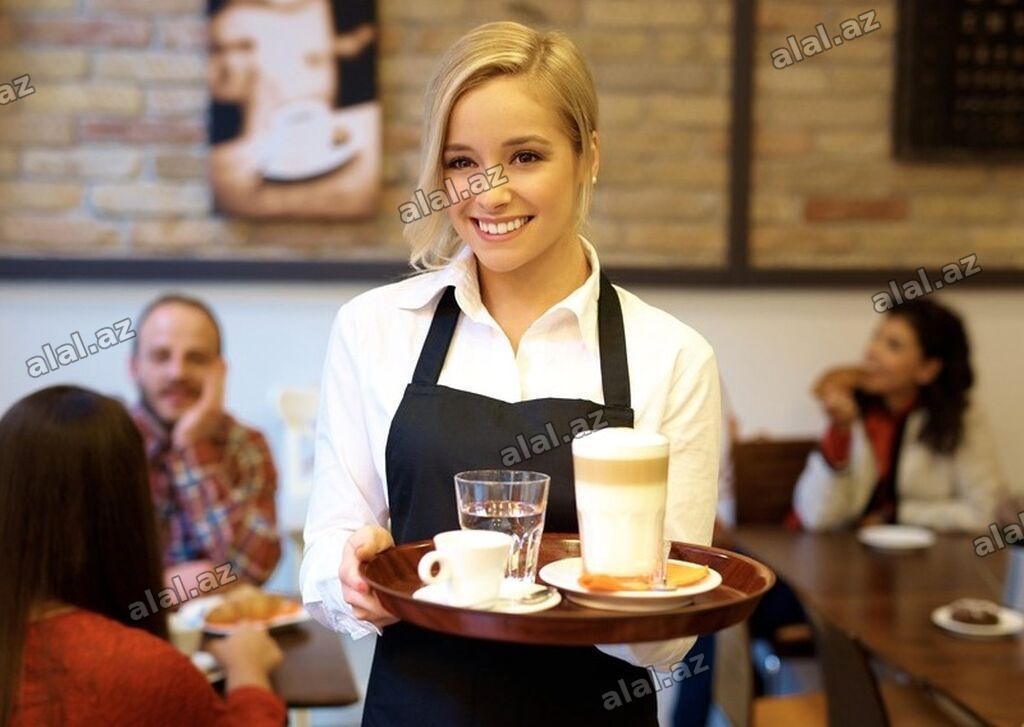 Ofisiant tələb olunur, Kafe, Gündəlik ödəniş, 30-45 yaş, Təcrübəsiz