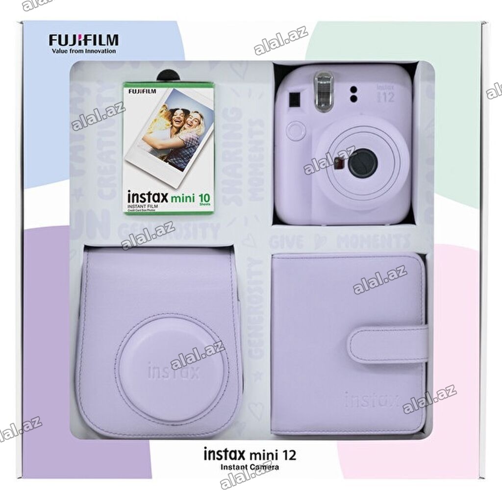Fujifilm Instax mini 12 – dəst Məhsul tərkibi: - Instax mini 12 ani