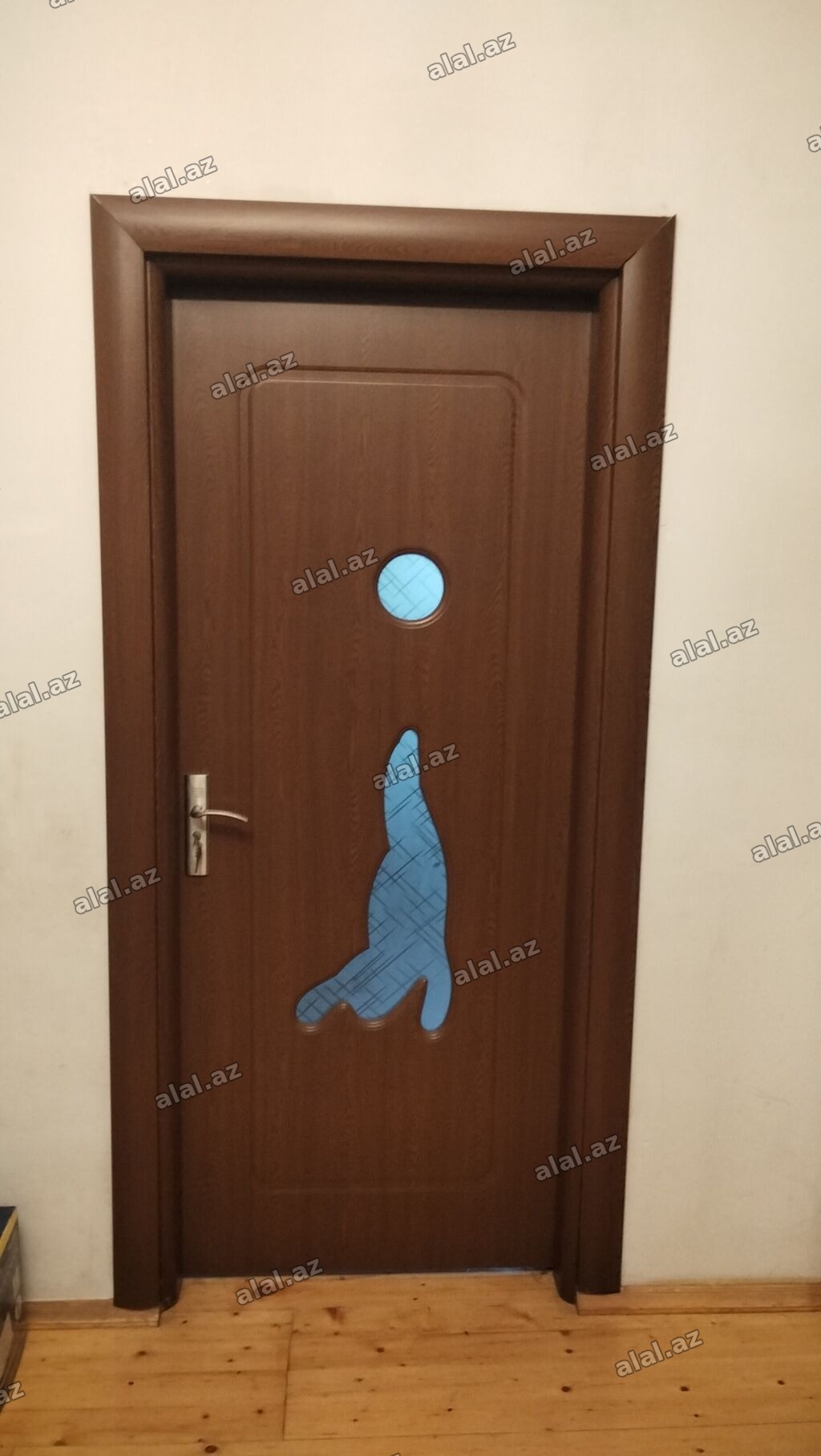 Dekorativ daxili qapı - Material: ağac teksturalı laminat örtüklü