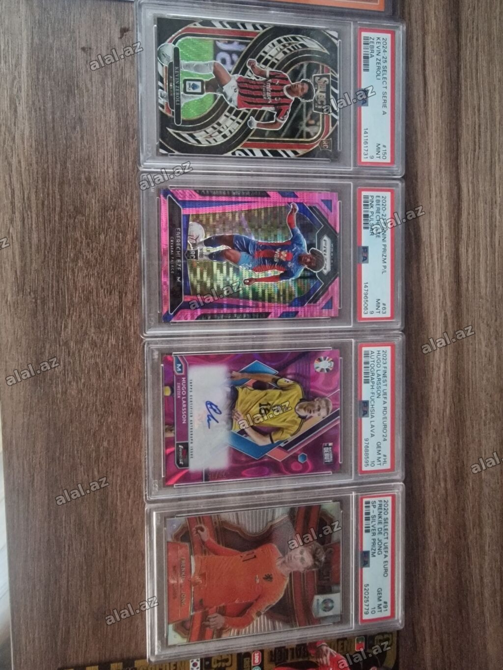 Psa 10 futball original kartlar 4x