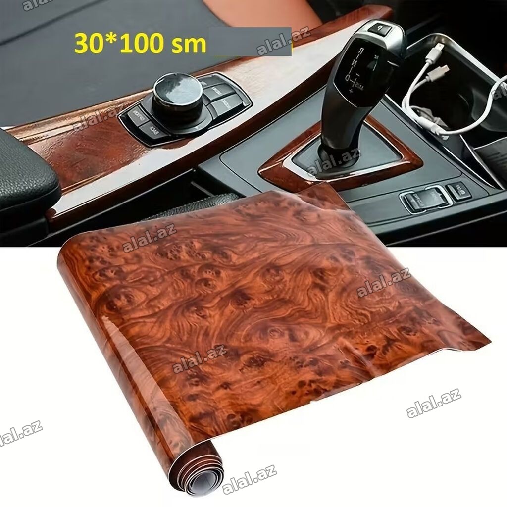 Avtomobil salonu üçün “wood grain” dekorativ vinil plyonka qiymət