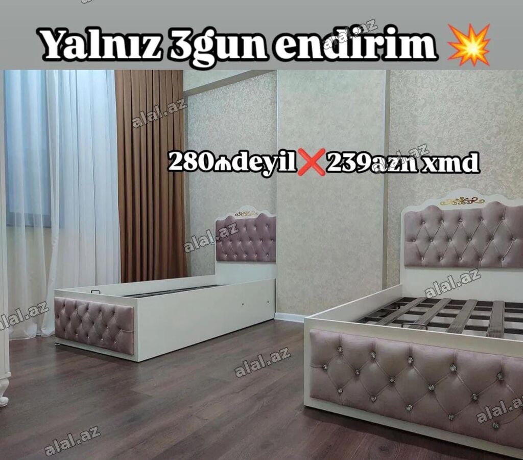 Uşaq/yeniyetmə üçün tək nəfərlik çarpayı modeli - Rəng: ağ korpus