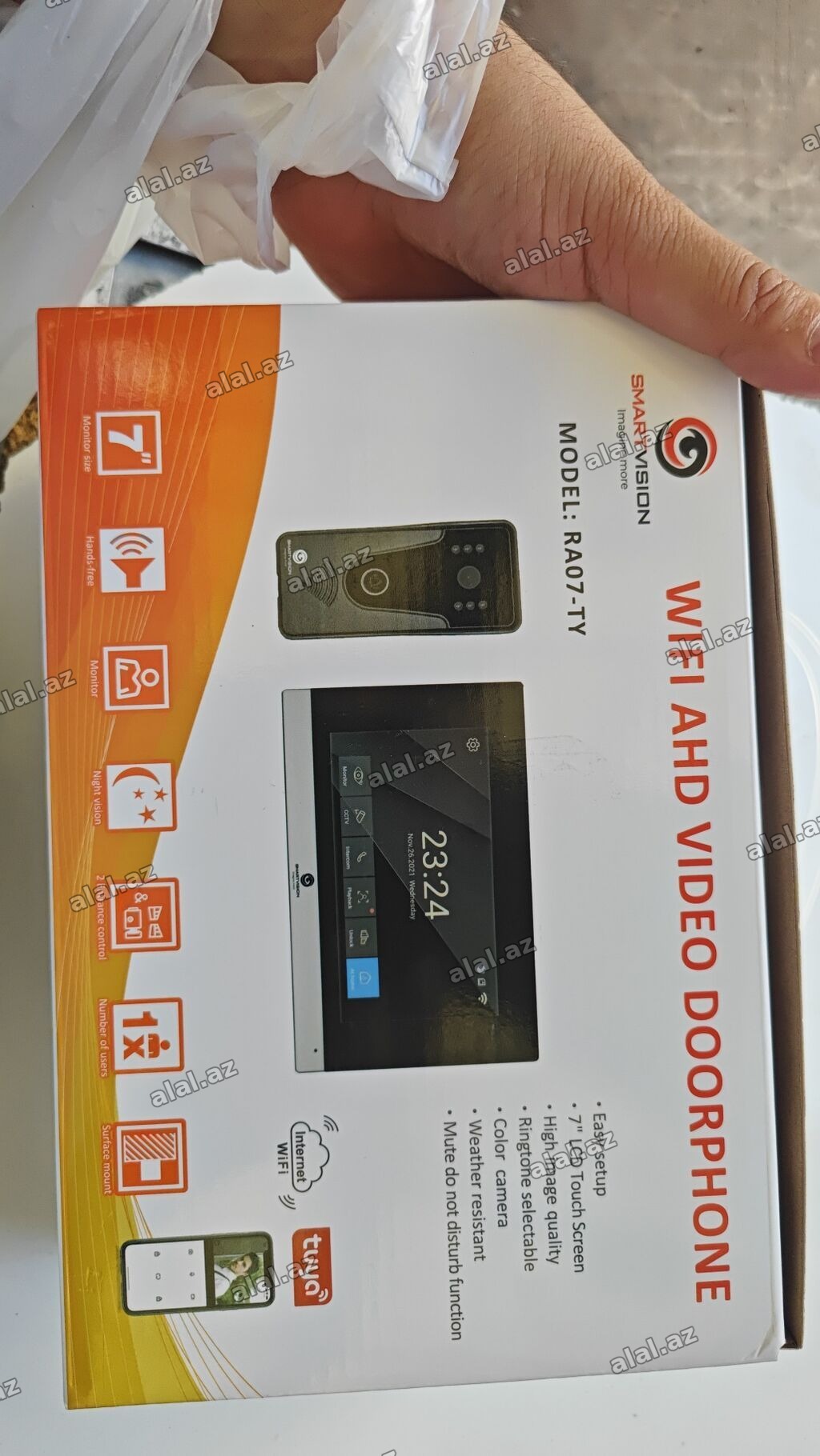 DOMOFON SMARTVISION WiFi AHD Video Doorphone – Model: RA07-TY