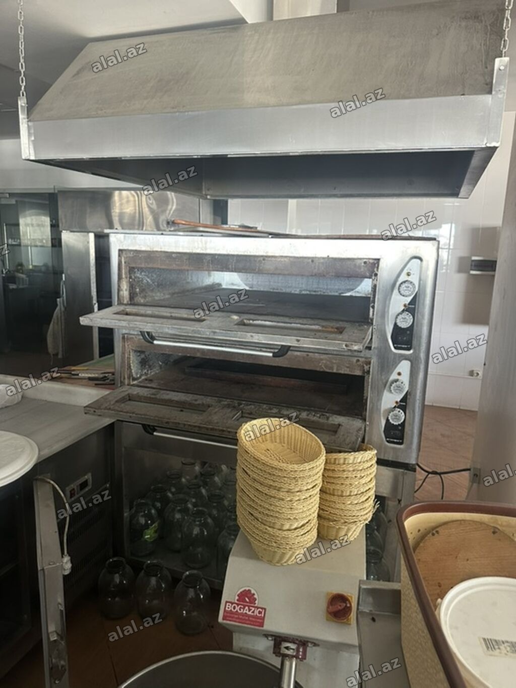 İkiqat kameralı peç pizza lahmacun tendir sobasi 9+9, 32 sm. -