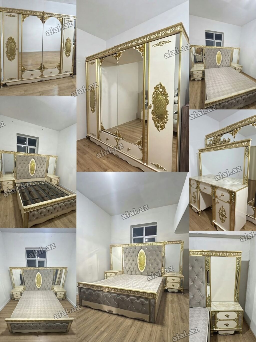 İkinəfərlik çarpayı, Termo, Dolab, 2 tumba, İşlənmiş