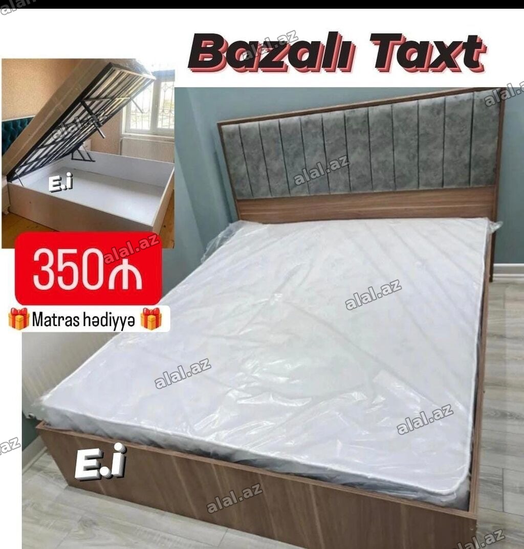 Bazalı taxt - Praktik saxlama üçün qaldırılan mexanizmalı geniş