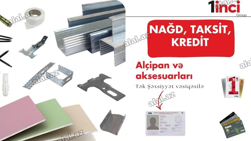Məhsul: Alçıpan və aksesuarları Təsvir: - Divar və tavan sistemləri