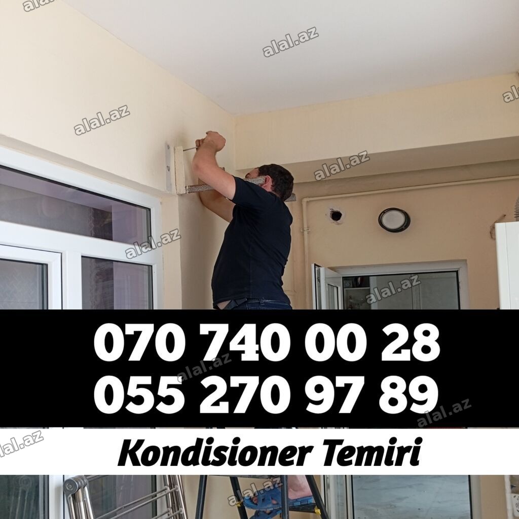 Təmir, Split kondisionerlər, Təmizləmə, Zəmanətlə
