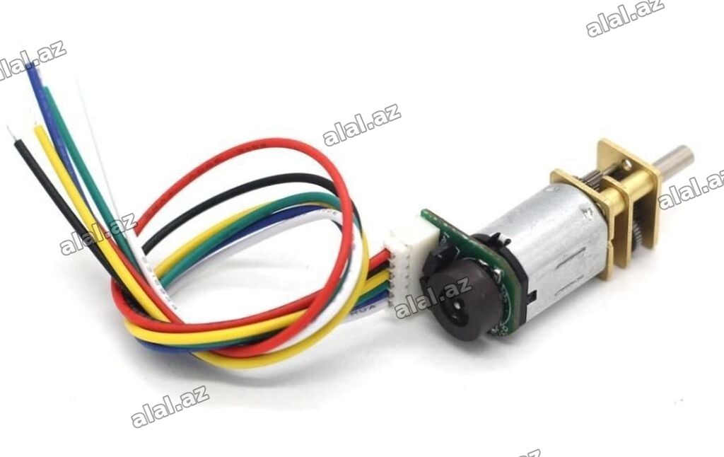 Elan: Enkoderli 6V 250 RPM Mikro DC Motor (30:1) Tətbiqlər: - Xətt