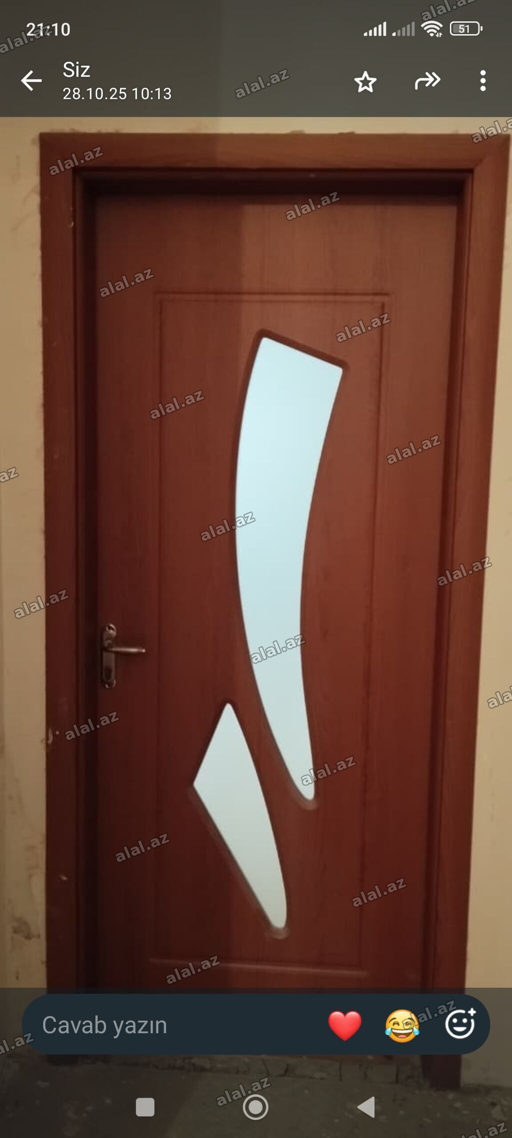 Bu qapıdan dörd ədəd satıram. Əlavə istəyən olsa başqa taxta qapılarda